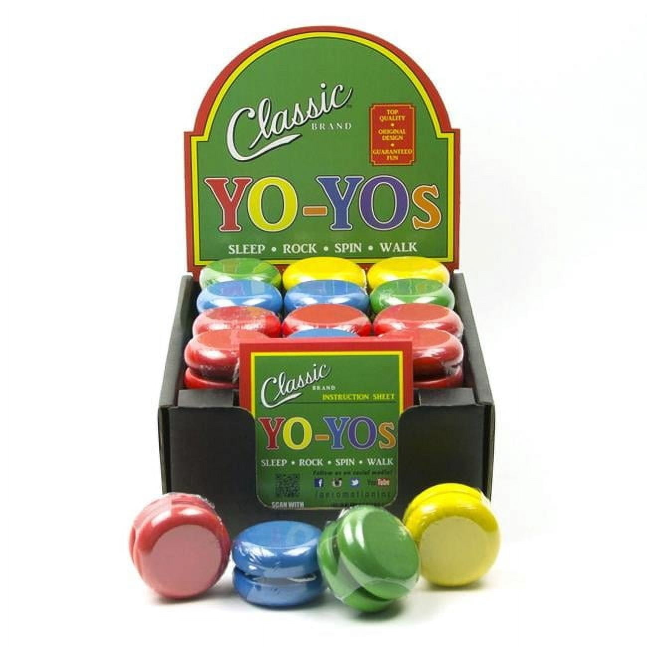 Aero-Motion  Classic Yo-yo Wood Set pack of 48