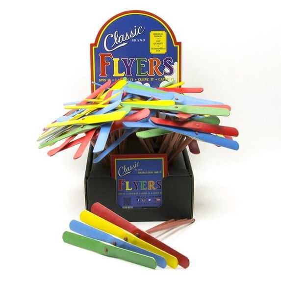 Aero Props Wood Toy, Assorted Colors - Pack of 48