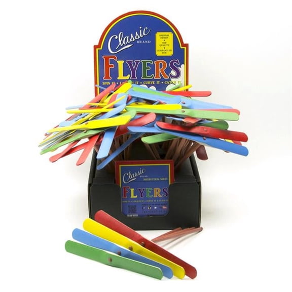 Aero Props Wood Toy, Assorted Colors - Pack of 48