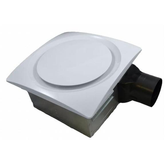 Aero Pure VSF110D-S G6 W Adjustable-Speed DC Motor Bathroom Ventilation Fan, White Grille