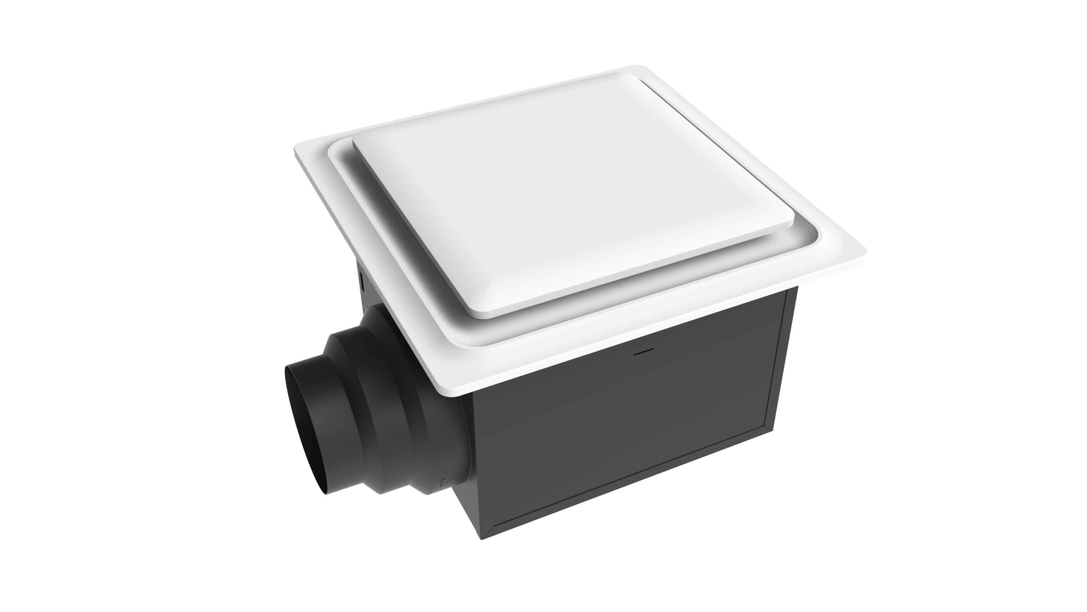 White Energy Star Humidity Sensing Bathroom Ceiling Fan