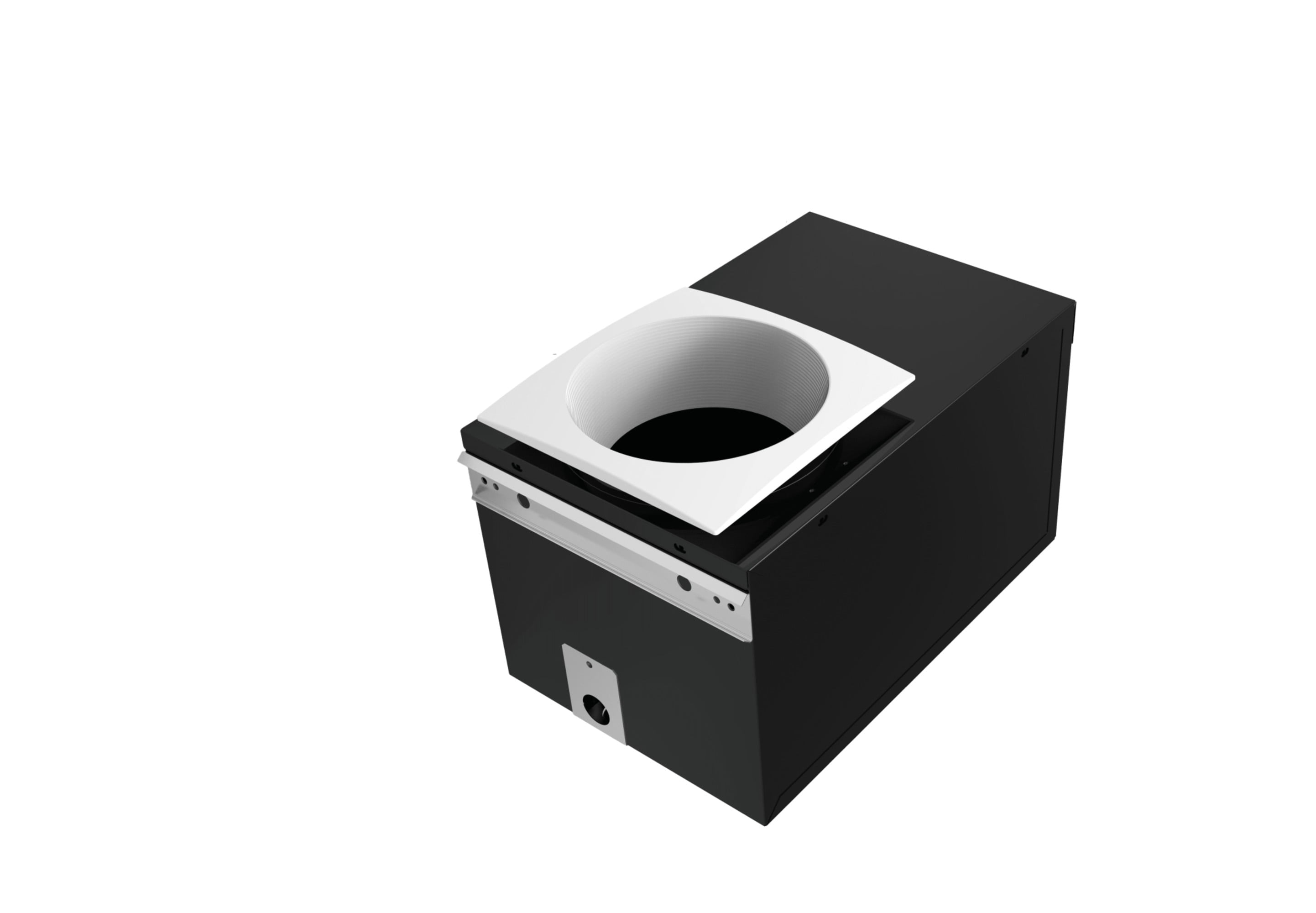 White Square Trim LED Ceiling Mounted Exhaust Fan