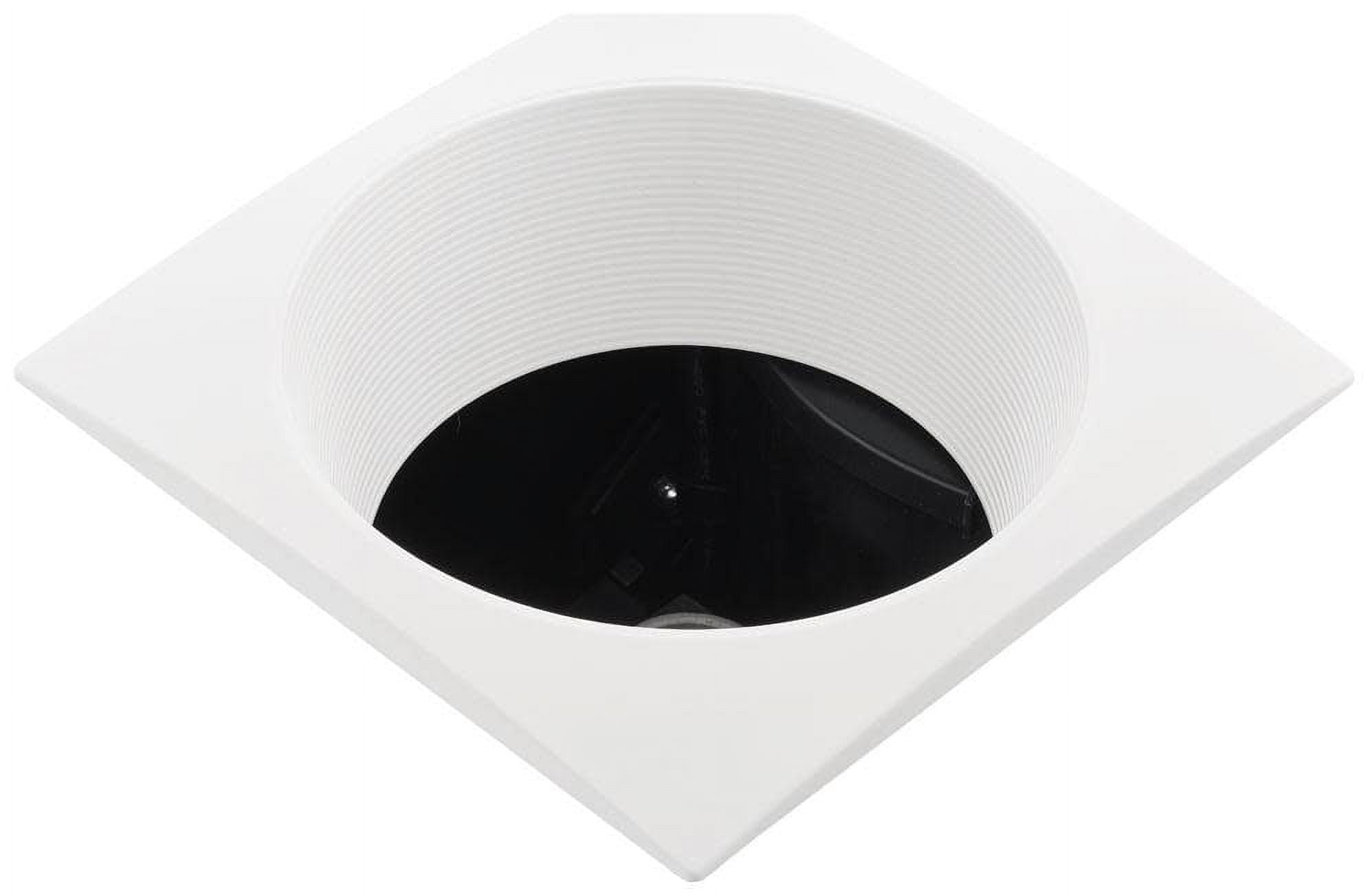 White Square Trim LED Ceiling Mounted Exhaust Fan