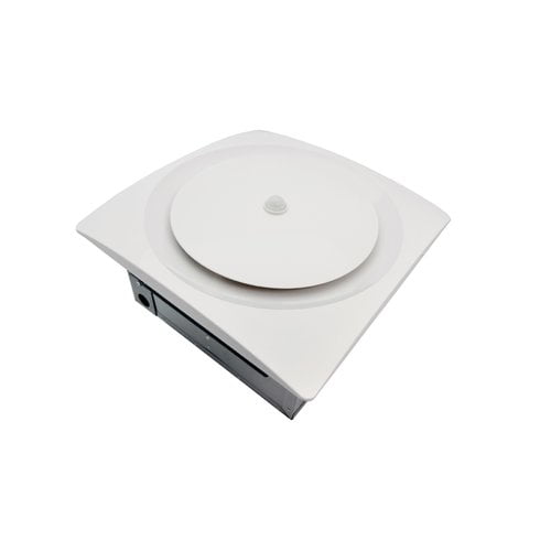 White Energy Star Ceiling and Wall Mount Bathroom Fan