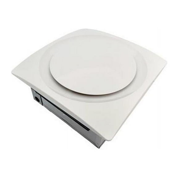 Aero Pure AP120H-S W Low Profile 120 CFM 0.7 Sones Slim Fit Bathroom Ceiling & Wall Fan with Integrated Humidity Sensor - White Grille