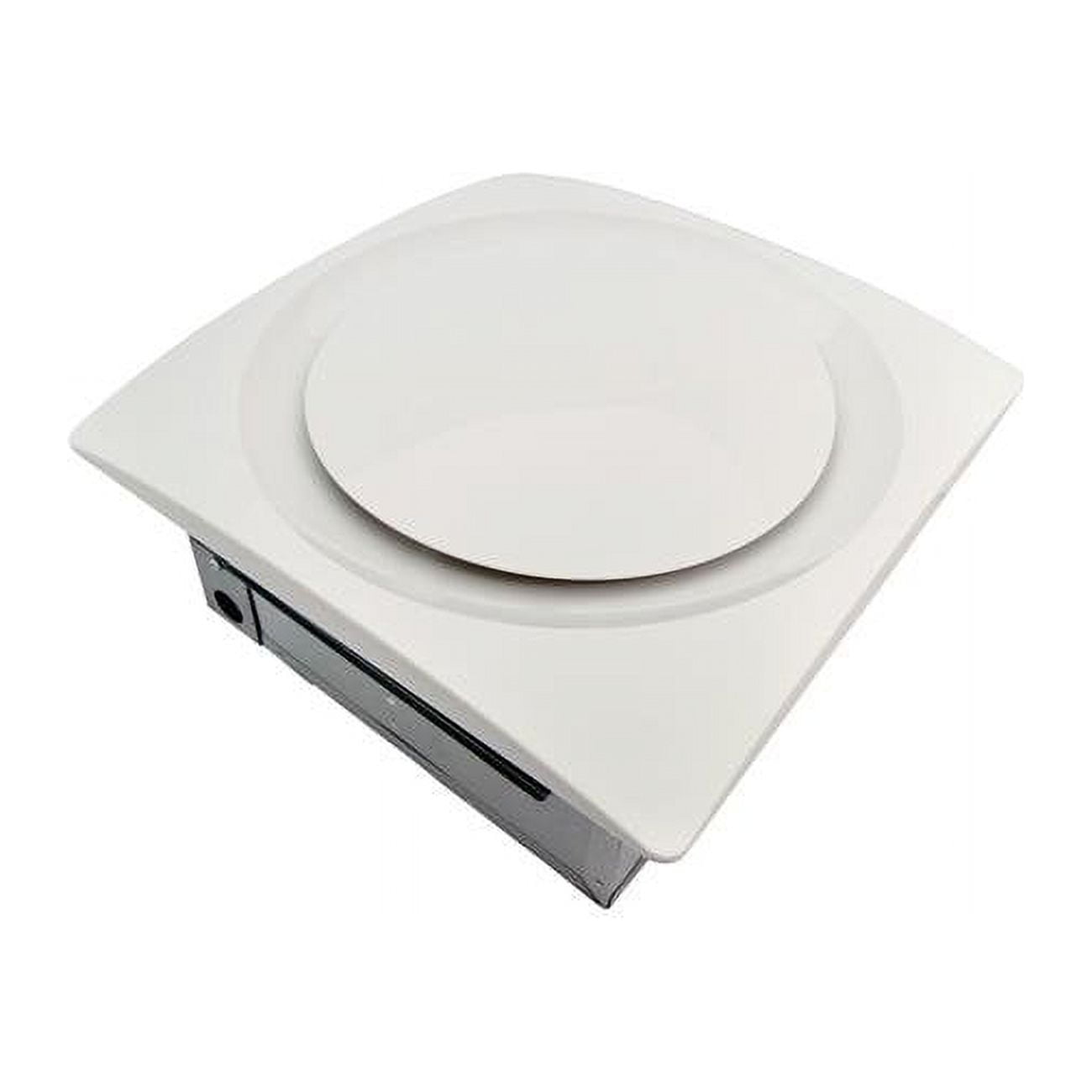 Slim Fit White 120-CFM Bathroom Exhaust Fan with Contemporary Grille