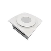 Aero Pure AP120H-SL W Low Profile 120 CFM 0.7 Sones Slim Fit Bathroom Ceiling Fan with LED Light & Humidity Sensor - White Grille