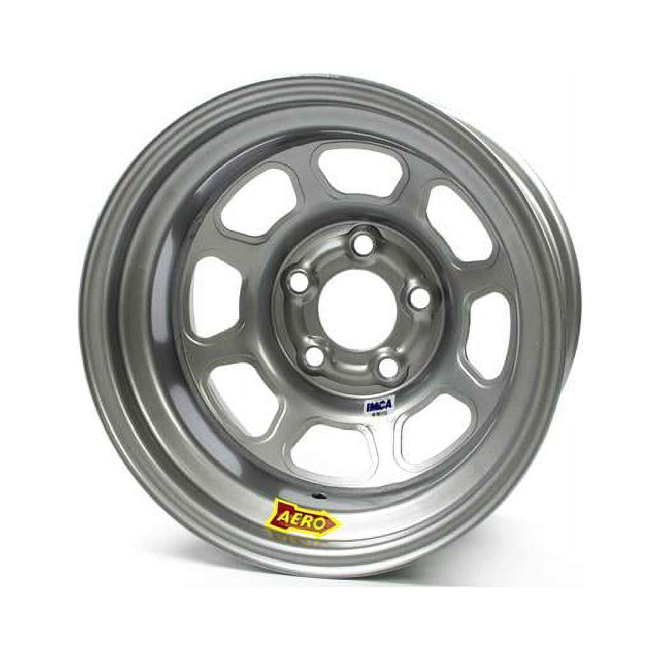 Real Imca Racing Rims Aero Race Wheels 52-085020L 52 Series IMCA Rolled Wheel - Silver - 15 x ...