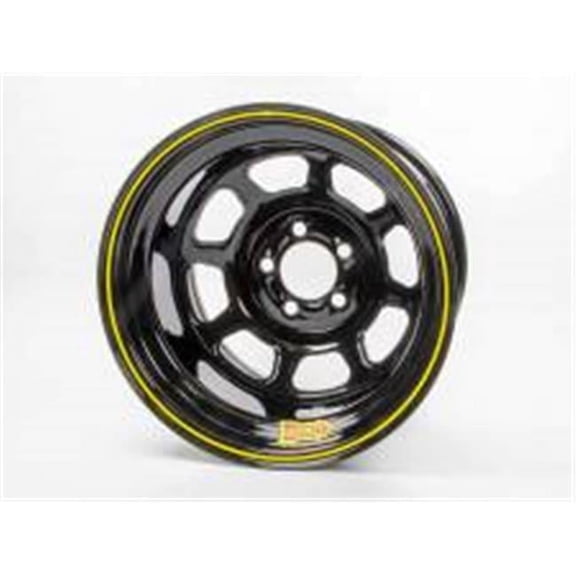 Aero Race Wheels 58-104730 15 x 10 in. 58 Series Rolled Wheel - Black - 3 in. Back Spacing