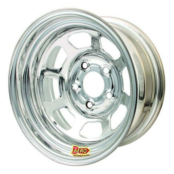 Aero Racing Wheels 50-284730 50 Series Rolled Wheel - Chrome - 15 x 8 in. - 5 x 4.75 in. Bolt Circle - 3 in. Back Spacing - 23 lbs