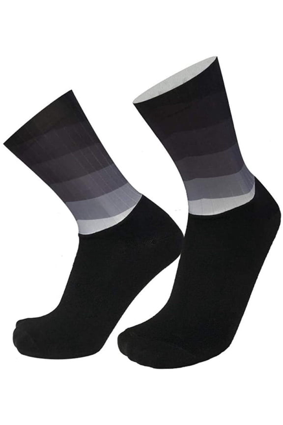 Aero Socks Cycling Socks, Crew Length,Silicone Anti-slip,Breathable And Cushioned Bike Socks, For Men & Women, Unisex