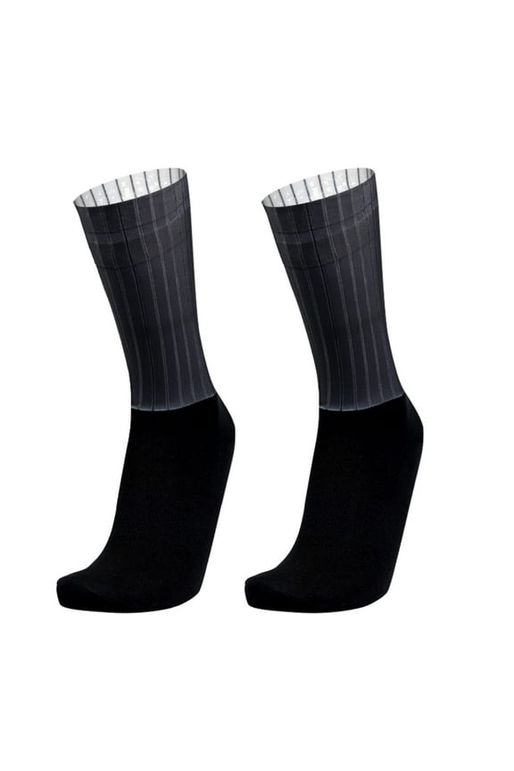 Aero Socks Cycling Socks, Crew Length,Silicone Anti-slip,Breathable And Cushioned Bike Socks, For Men & Women, Unisex
