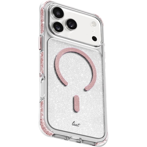 LAUT Aero Sparkle for iPhone 17 Pro - Crystal Pink