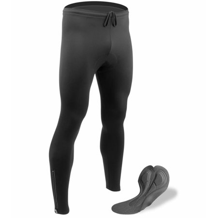 Aero Tech BIG Men's USA Classic Stretch Fleece PADDED Cycling Tights