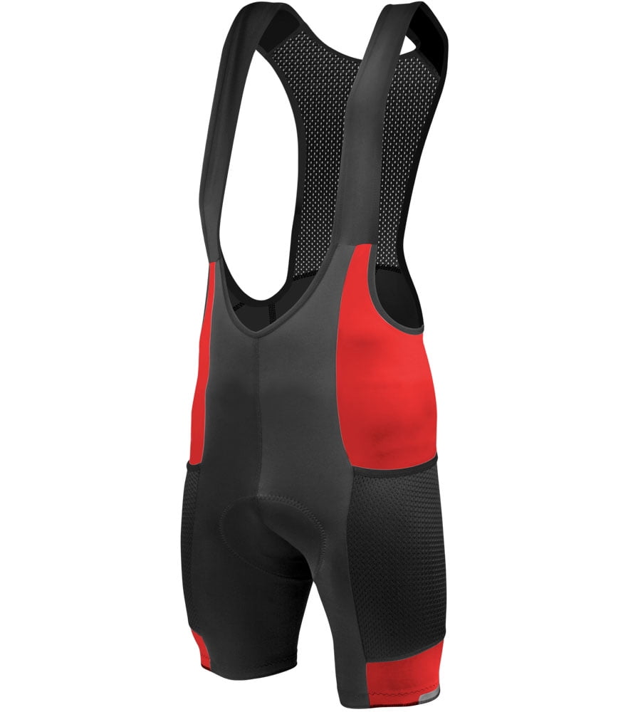 Aero Tech Designs Men s Gel Touring Padded Cycling Bib Shorts Standard Inseam Medium Royal Blue Walmart