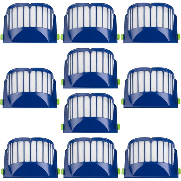Aero Vac Filter Replacement parts for Roomba 500 & 600 Series 536 550 595 614 618 620 630 635 645 650 655 660 665 671 675 677 680 690 694 695 Vacuum Cleaner, 10 Pack