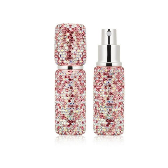 Aero Wealth 0.34 Oz Attached Cap Refillable Travel Bottles, Pink