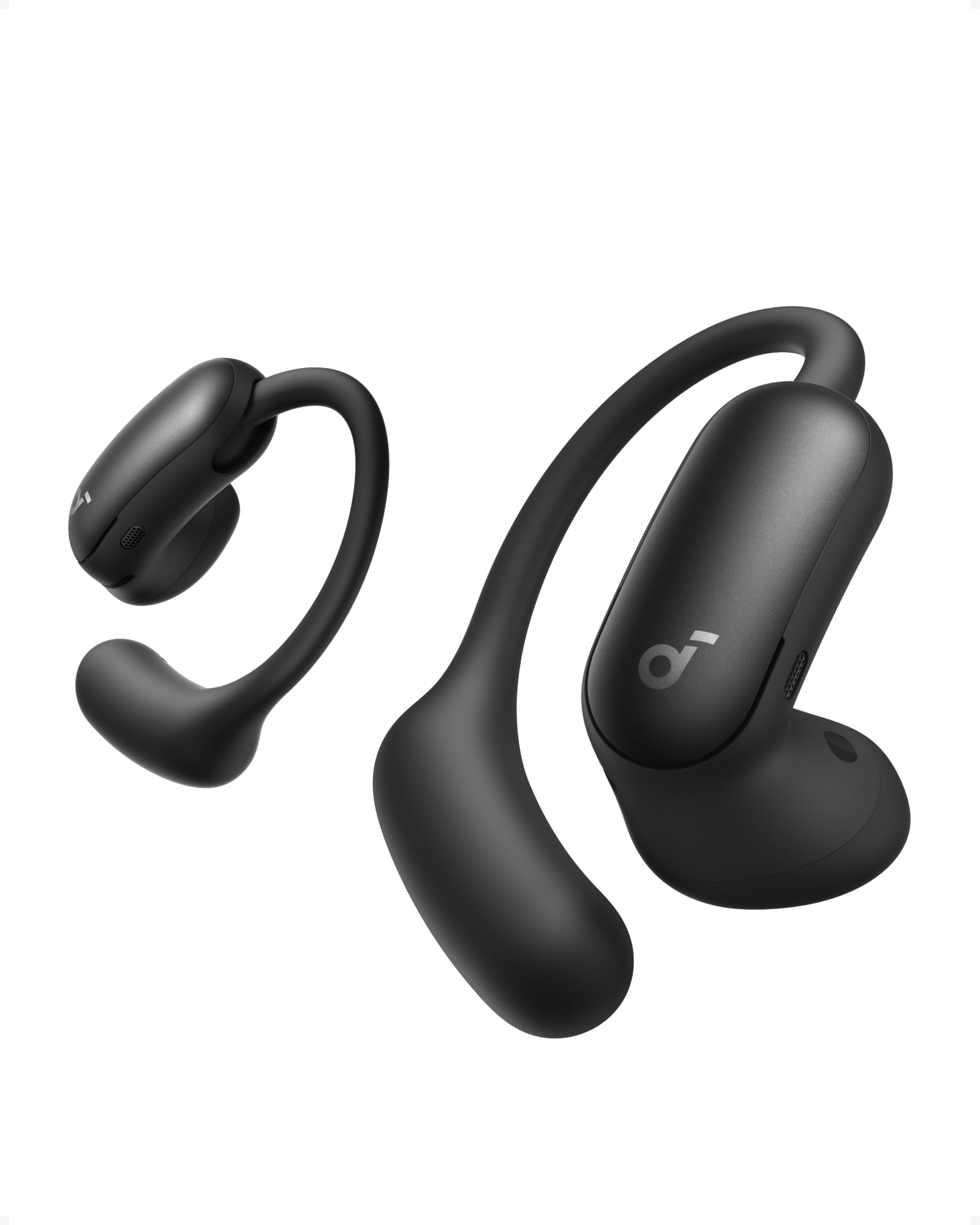 Soundcore AeroFit 2 Pro by Anker, Open-Ear with Semi-In-Ear Active Noise Cancellation, Dual-Form Earbuds, Adjustable Ear Hooks, Hi-Res, LDAC, 4-Mic AI Clear Calls, IP55 Water-Proof, Wireless Charging