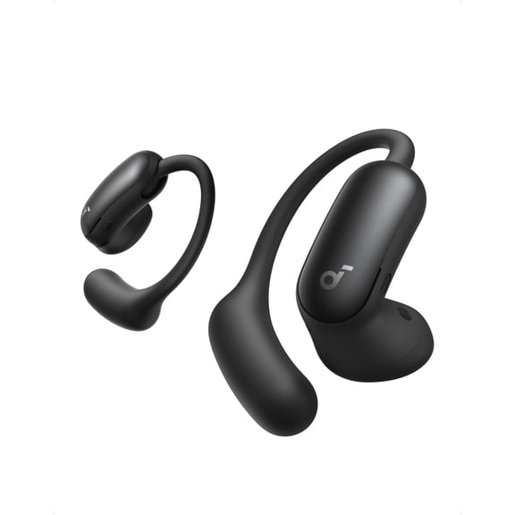 Soundcore AeroFit 2 Pro by Anker, Open-Ear with Semi-In-Ear Active Noise Cancellation, Dual-Form Earbuds, Adjustable Ear Hooks, Hi-Res, LDAC, 4-Mic AI Clear Calls, IP55 Water-Proof, Wireless Charging