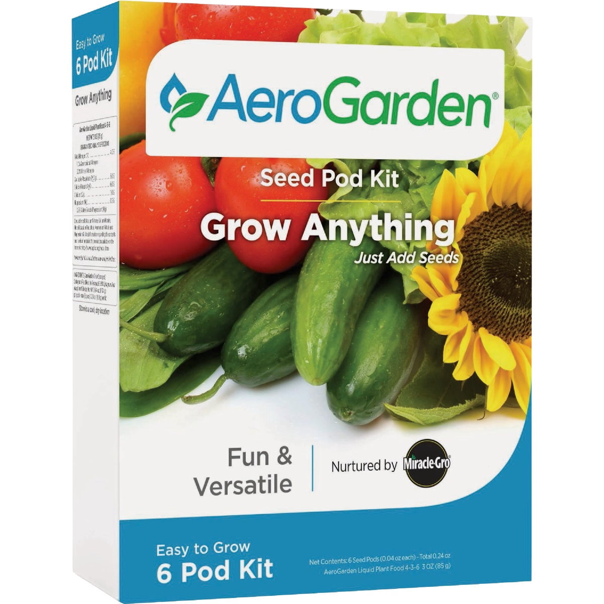 AeroGarden Grow Anything Seed Kit, 6 Pods