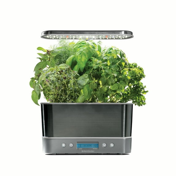 AeroGarden Harvest Elite, Platinum with Gourmet Herbs Seed Kit