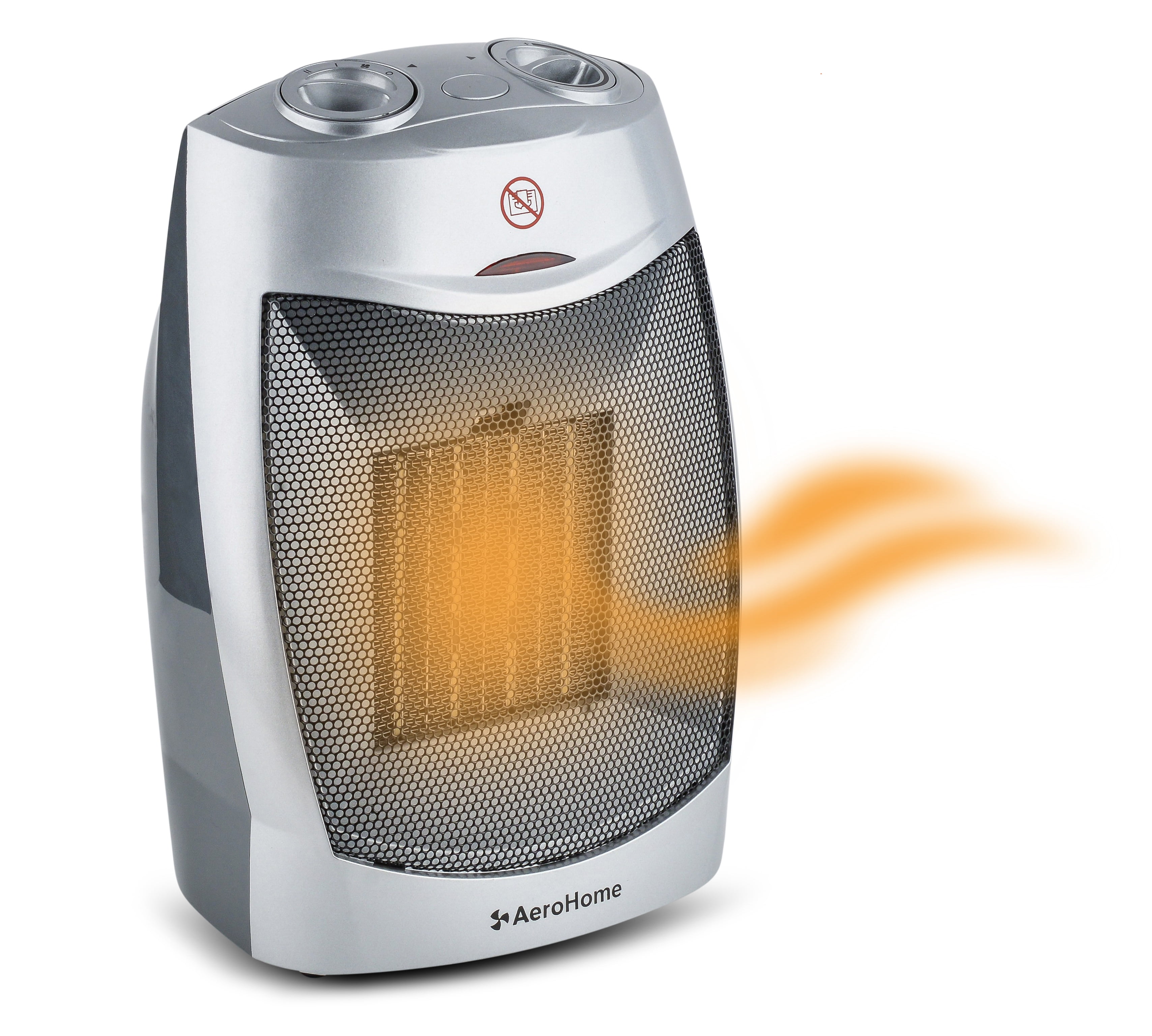 AeroHome 1500W Personal Electric Ceramic Space Heater with Adjustable