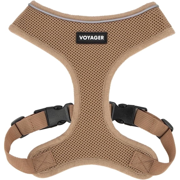 AeroLite No Pull Mesh Dog Harness with Lightweight, Soft, Breathable Chest Coverage, Reflective Stitching, and Adjustable Straps for Walking, Running, Training, Heavy Duty and Durable
