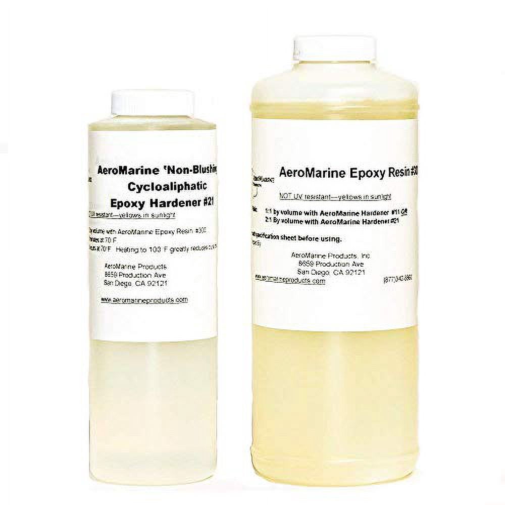AeroMarine Epoxy Resin Kit - Clear, Low Viscosity, 1.5 Quart
