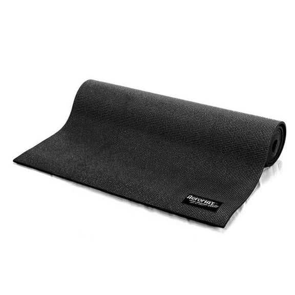 AEROMAT Elite Yoga Mat Light - 1/8'' Thickness - 1/8" x 24" x 68" Black