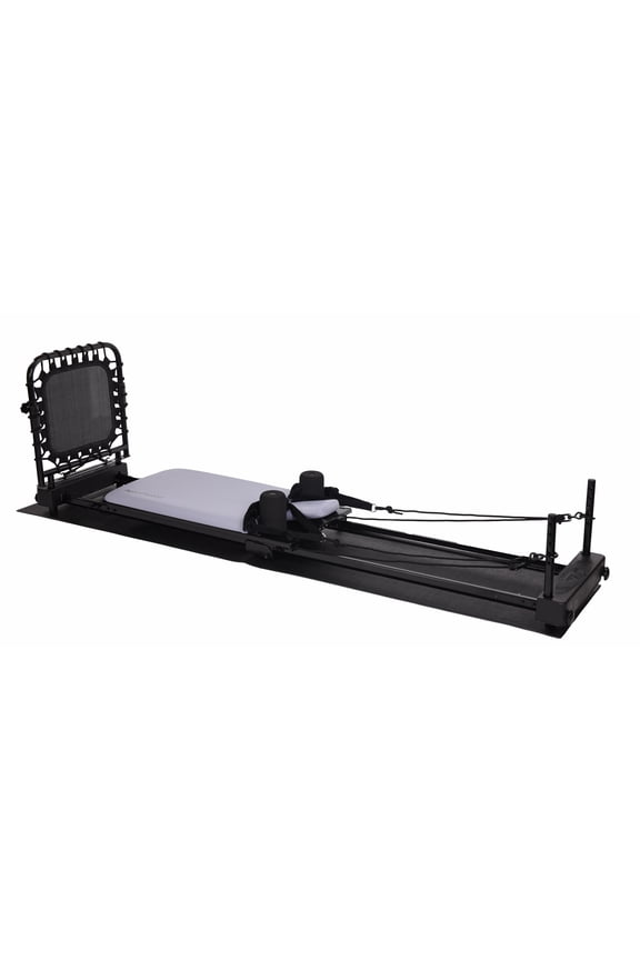 AeroPilates Foldable Reformer 4420, Four-Cord Resistance with Cardio Rebounder, 63 lbs, Wister
