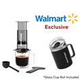 thumbnail image 1 of AeroPress Clear Colors Coffee Press - Black + AeroPress Travel Coffee Mug - Black Bundle, 1 of 5