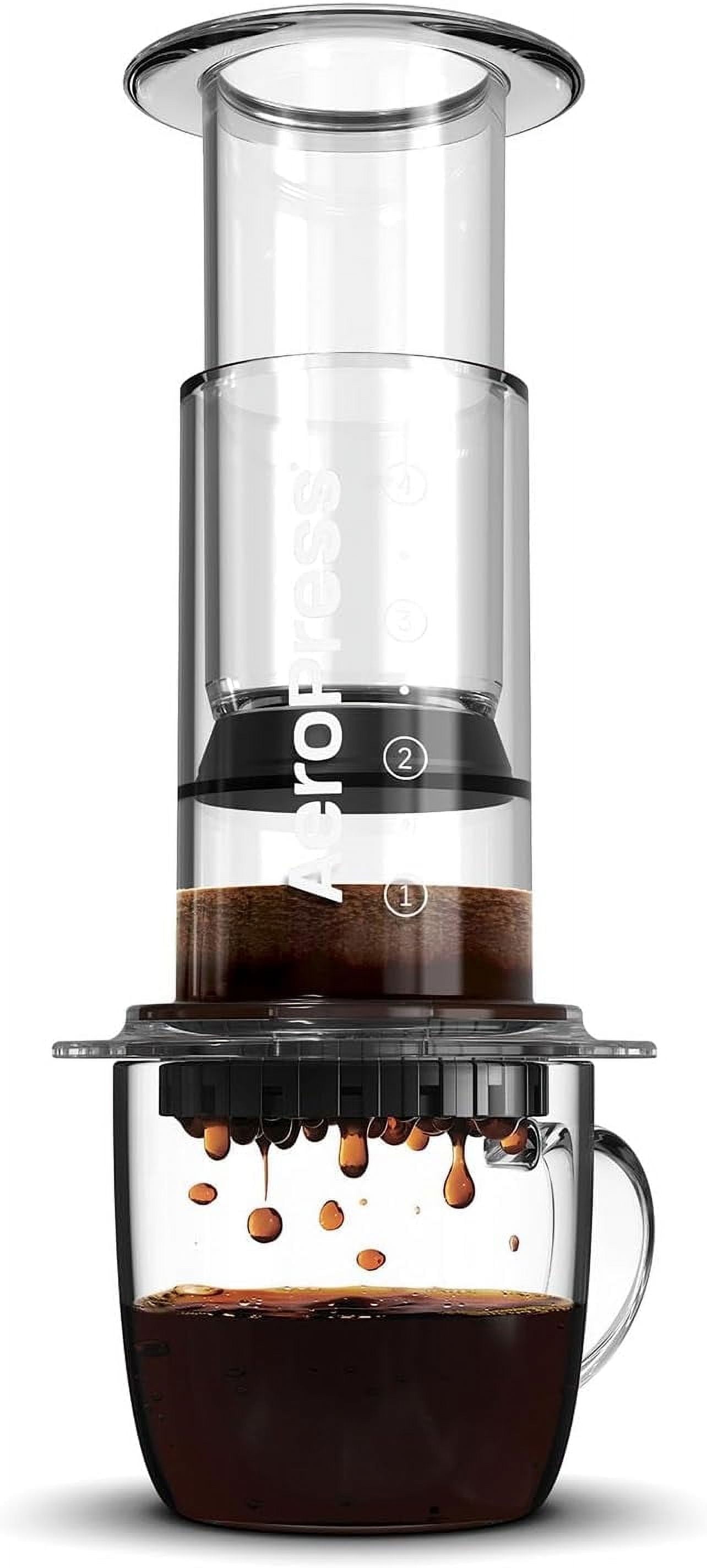 Clear Tritan Portable Coffee Press with 3-in-1 Brew Technology