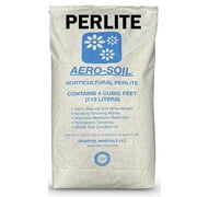 AeroSoil Premium Perlite Horticultural Grade Soil Additive Drainage and Growth-Coarse 4 Cubic Foot - White