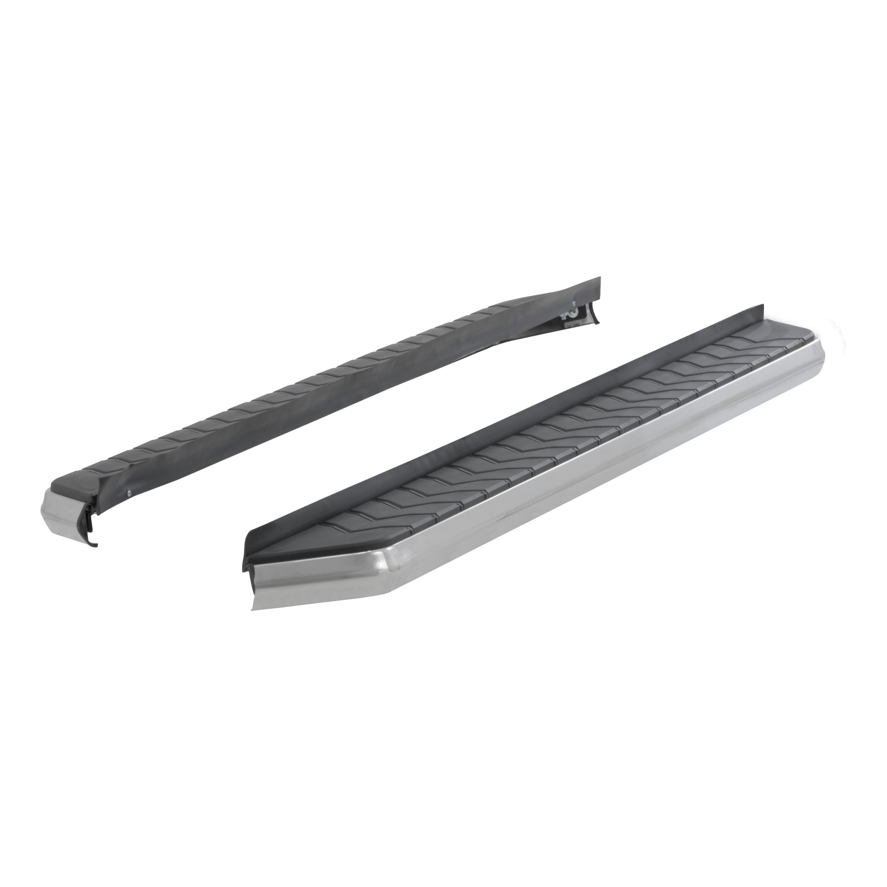 AeroTread 5" x 73" Polished Stainless Running Boards (No Brackets) Fits select: 2010-2017 CHEVROLET EQUINOX, 2020-2021 FORD EXPLORER