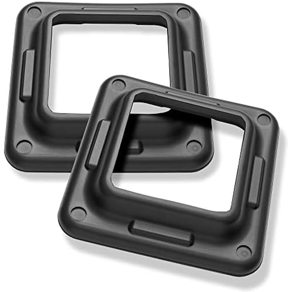 Aerobic Exercise Adjustable Step Platform Risers, 2 Pack - Black$$Sport & Recreation Other