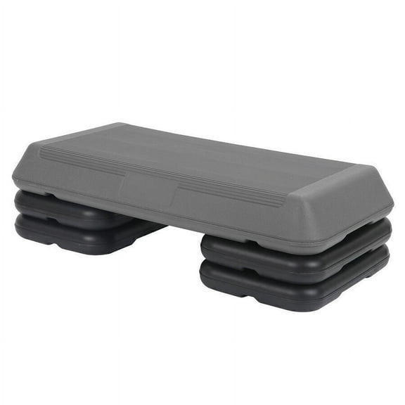 Aerobic Step Board with Riser for Home Training & Workouts, 28" x 14" x 4"