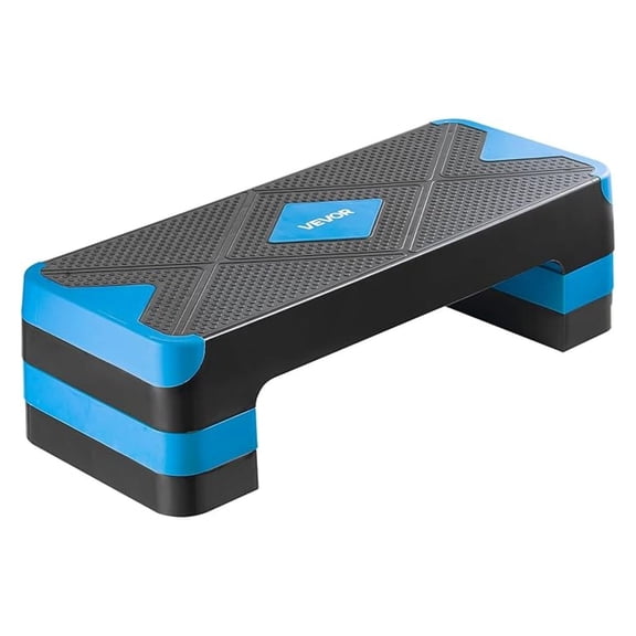 Aerobic Step Platform 28-Inch Adjustable Fitness Stepper, 550lbs Capacity, Non-Slip Workout Deck for Home Gym, Cardio & Strength Training with 4 Risers