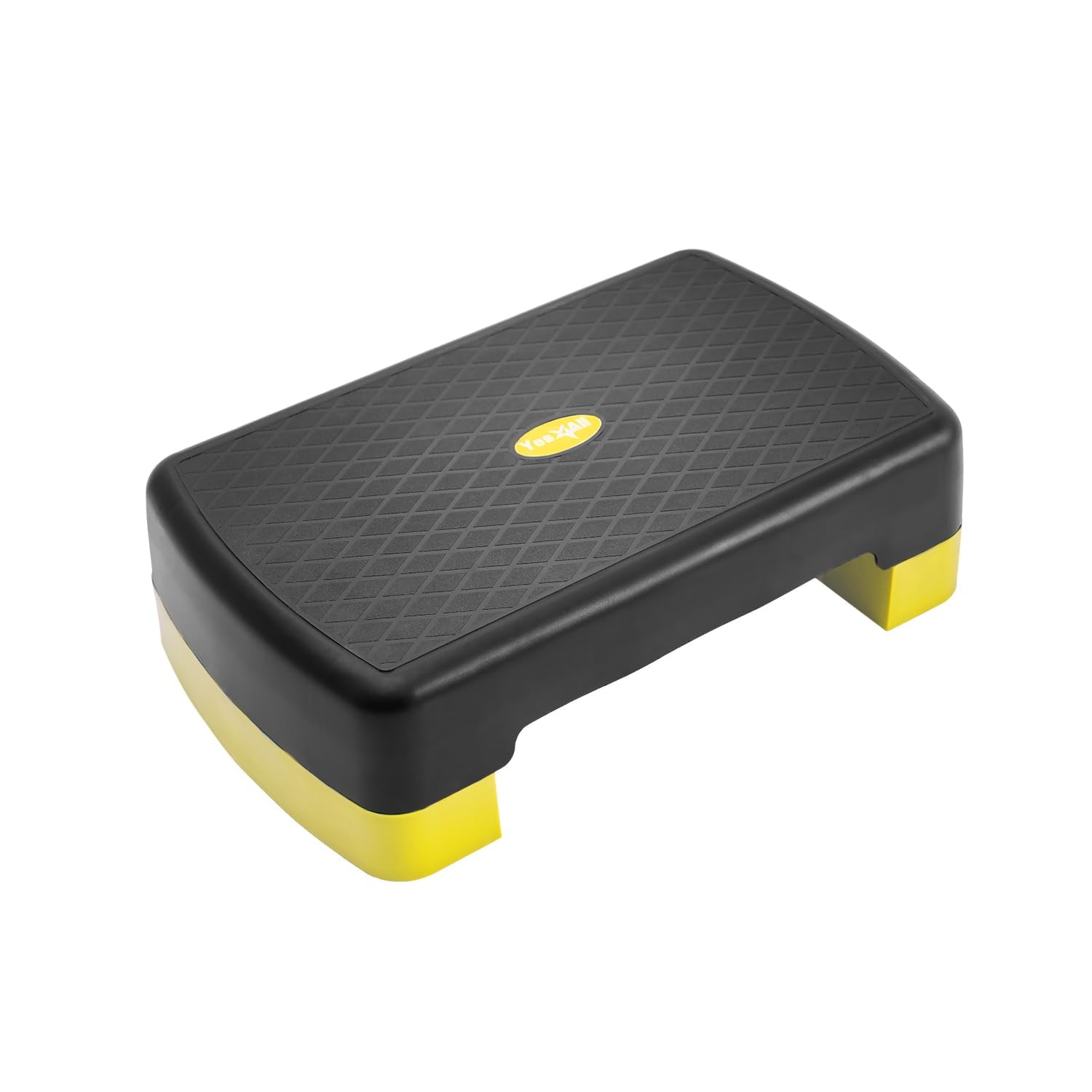 Yes4All 18.9 Aerobic Exercise Step Platform with 2 Risers Adjustable Height Workout Stepper 3 5.1 for Home Gym Black Blue Walmart