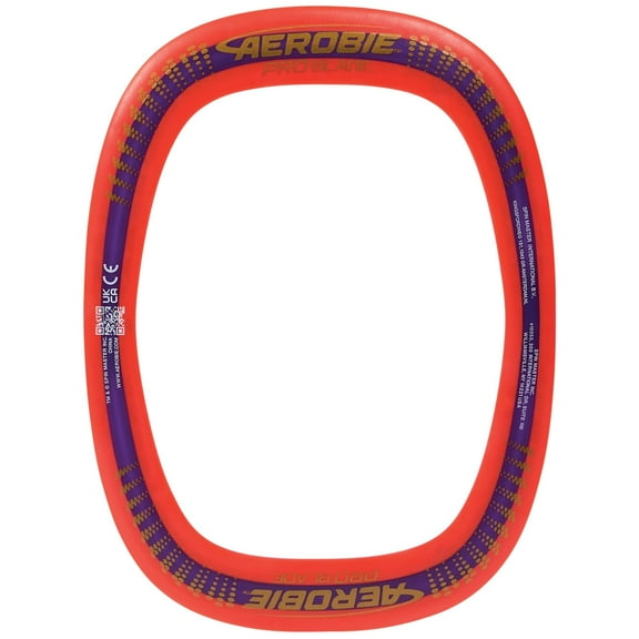 Aerobie Pro Blade Throw Ring, Lightweight Kids Toy for Disc Golf, Backyard Games & More, Outdoor Games for Adults and Family Ages 5 & Up, Red