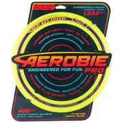 Aerobie Pro Ring Outdoor Flying Disc, Flying Ring for Kids Parties and Backyard Games, Teen Boys Gift Ideas, Kids Toys for Ages 5 & Up, Yellow, 14
