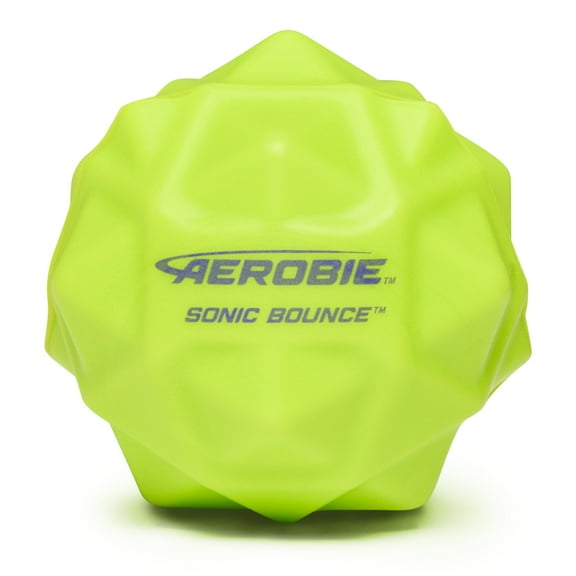 Aerobie Sonic Bounce Ball, Bouncy Balls for Kids & Kids Toys, Outdoor Games & Birthday Party Favors for Kids & Teens Aged 8 & Up, Yellow
