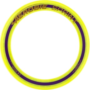 Aerobie Sprint Ring Outdoor Flying Disc, 10 Inches, Yellow