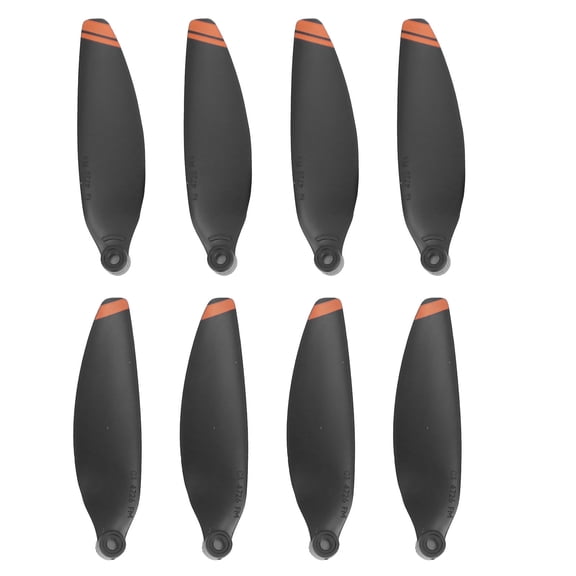Aerodynamic Replacement Drone Propeller Set Compatible with DJI Mavic Mini 2, Noise Reducing Propeller Blades Accessories with Mounting Screws and Screwdriver (2 Pairs / 4 Count, Orange Edge)