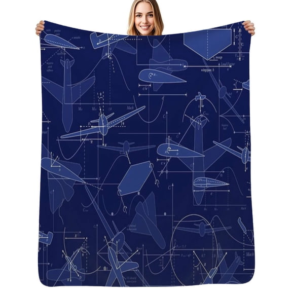 Aerodynamics Flannel Blankets Soft Throw Blanket Winter Travel Office Outdoor Bedspread