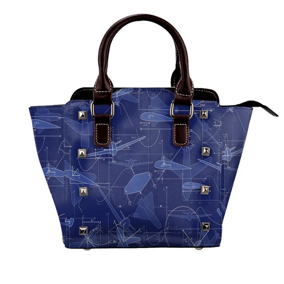 Aerodynamics Rivet Fashion One-Shoulder Women's Handbag Tote Bag