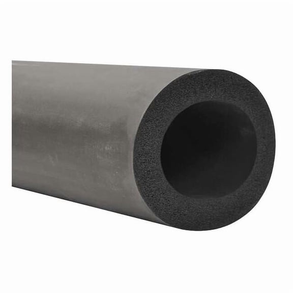 Aeroflex Pipe Insulation, 1/2" OD, 6 ft. L, EPDM, 3/8 in Wall 204-AC1238