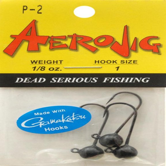 Aerojig Company Aerojig 1/8 Black 3Pk - AJP18002