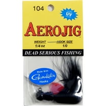 Aerojig Marabou Jig Size: 1/4 oz, Color: Black & Red