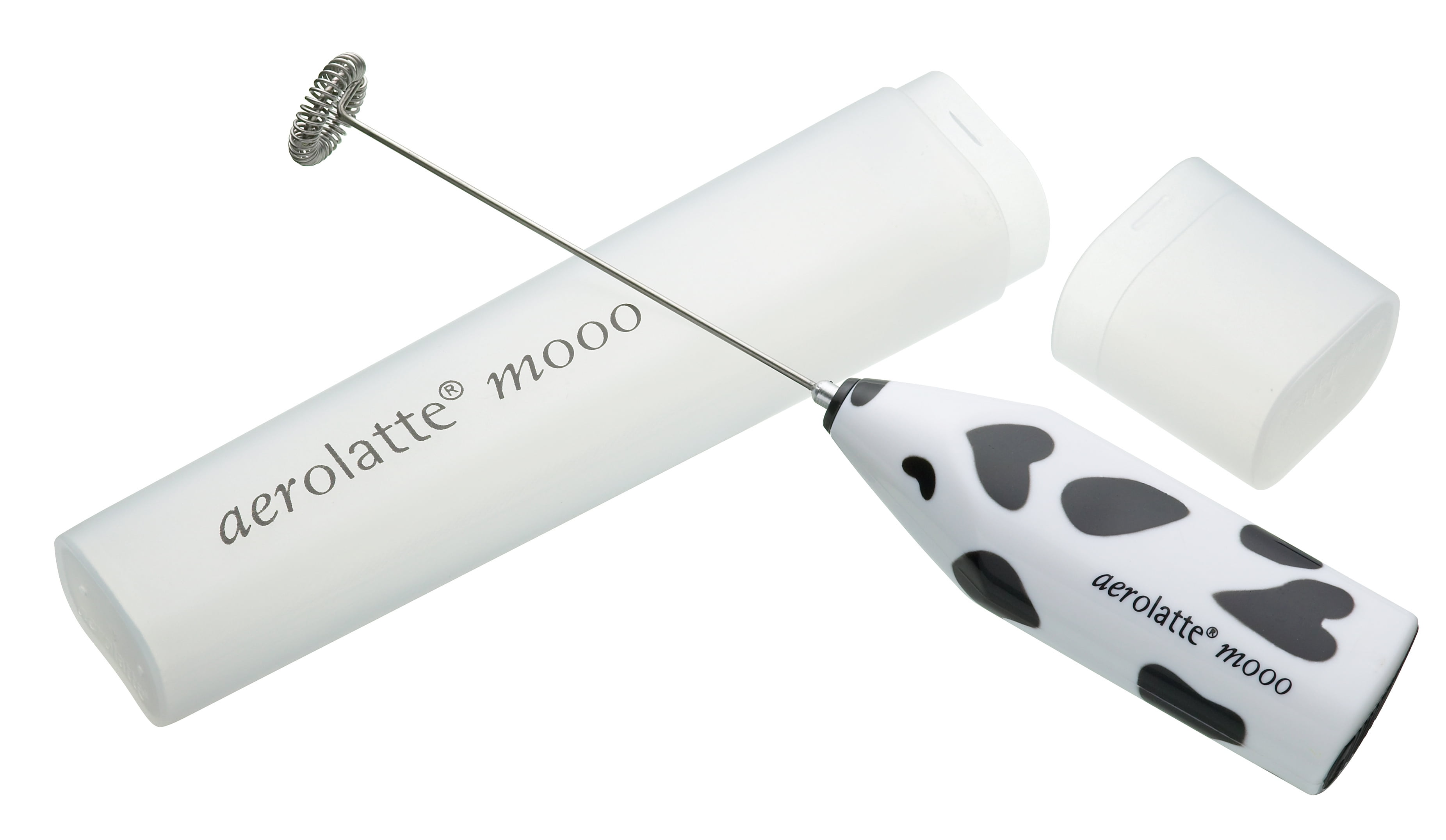 Aerolatte Milk Frother with Travel Storage Case, The Original Steam-Free  Frother, Moo 