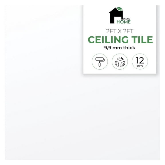 Aerolite Silicate Waterproof Ceiling Tiles - Non-Cementitious, Non-Combustible Cal-Si Panels with Densified Edges - Superior Durability, Thermal Insulation, Sound Absorption, 24x24